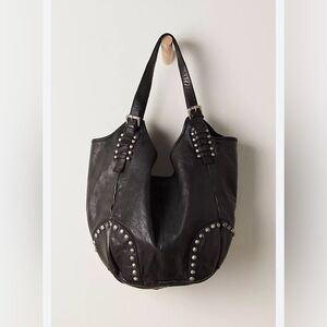 Free People Bushwick Leather Studded Tote NWT